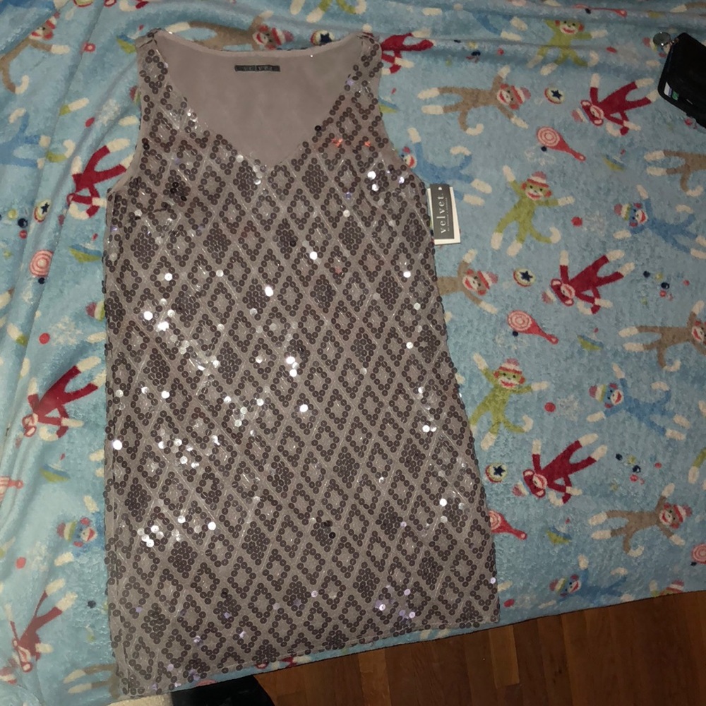 Velvet short mini dress